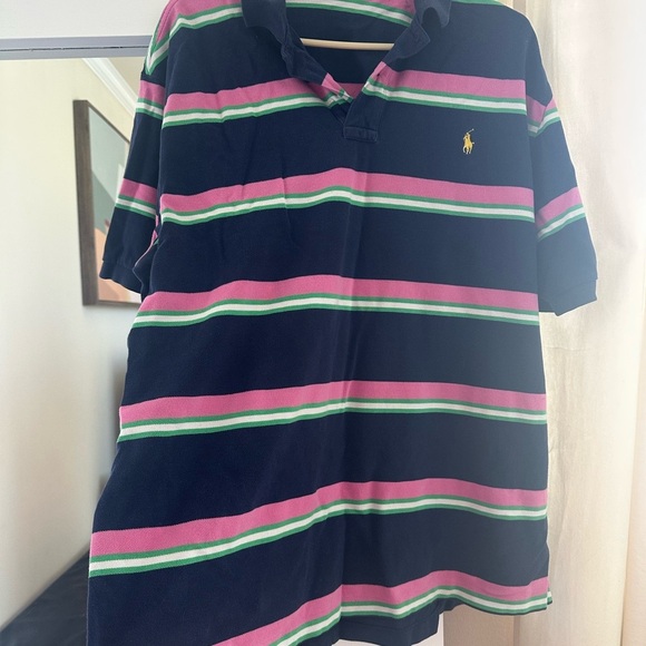 Polo Ralph Lauren multicolor striped cotton pique polo shirt. - Picture 6 of 8